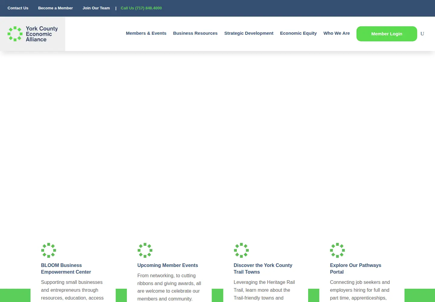 Captured homepage of yceapa.org in the current scan