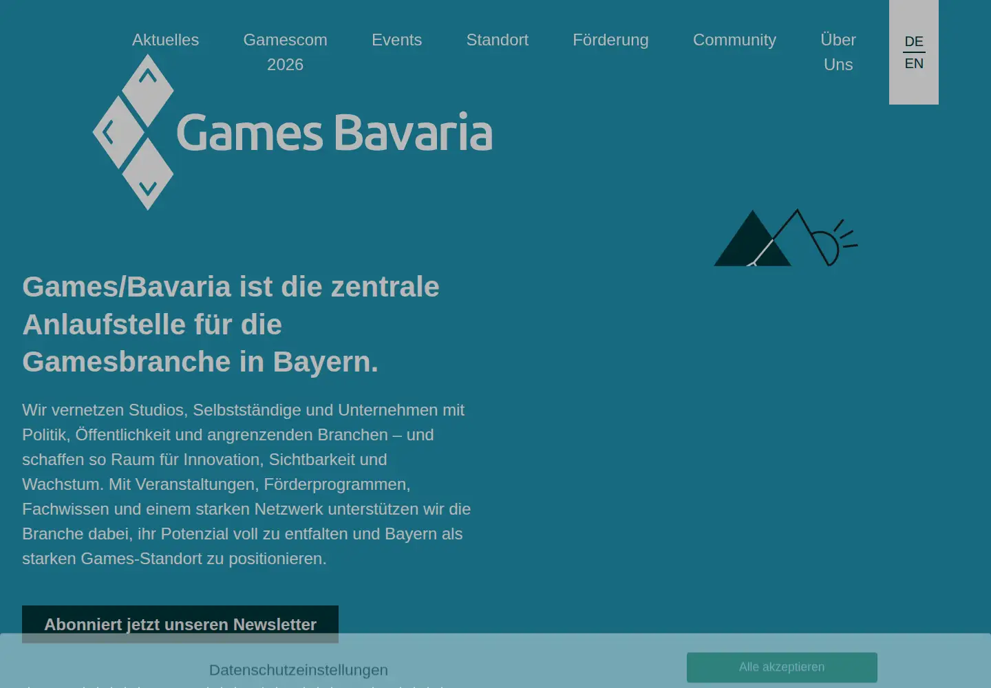Screenshot of games-bavaria.com