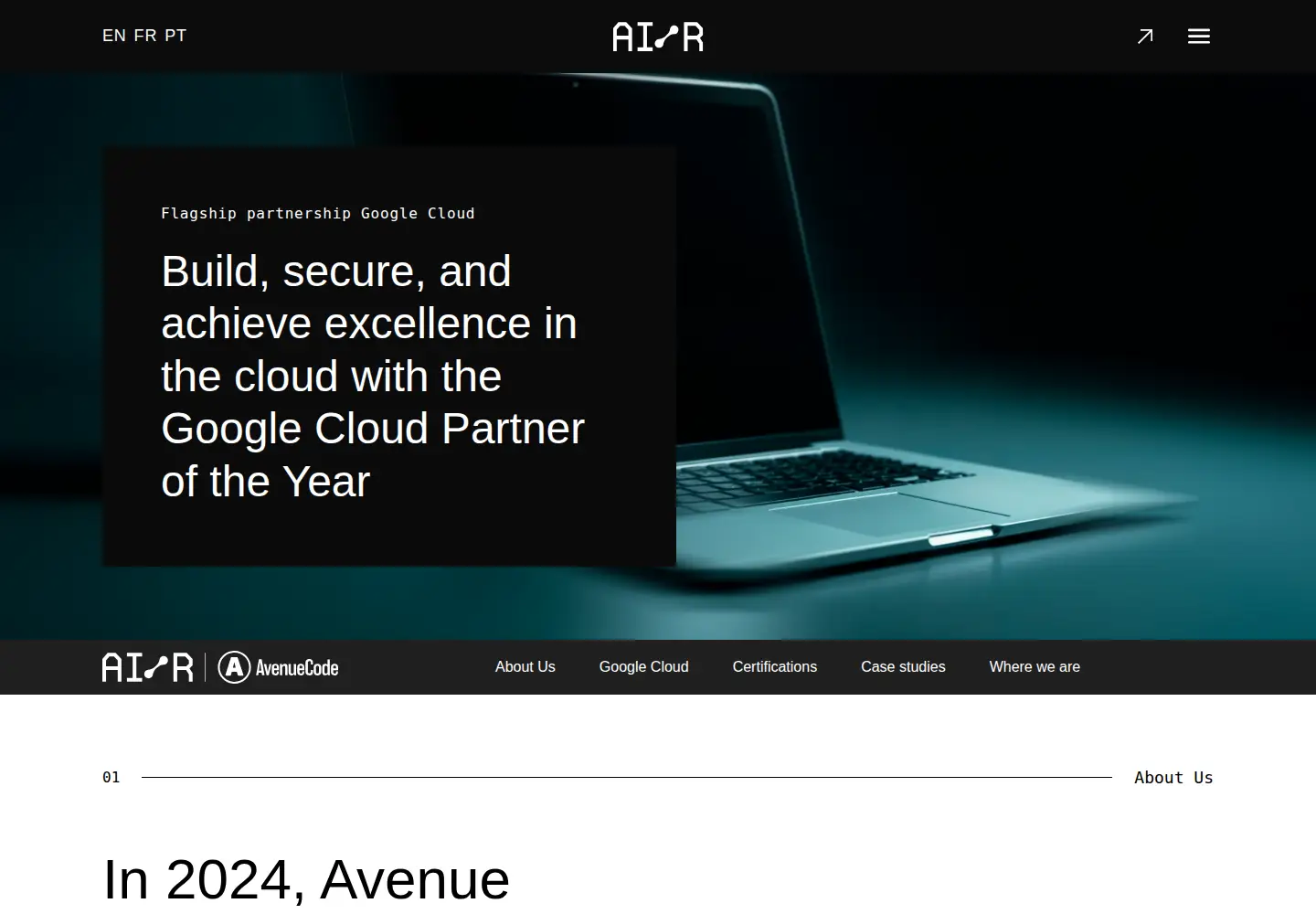 Captured homepage of avenuecode.com in the current scan