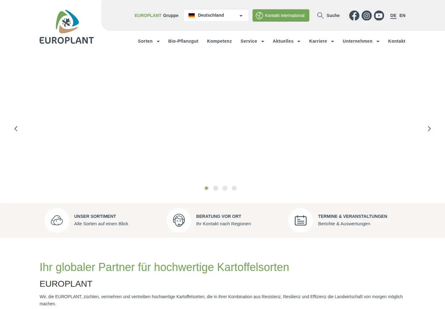 Screenshot of europlant.biz