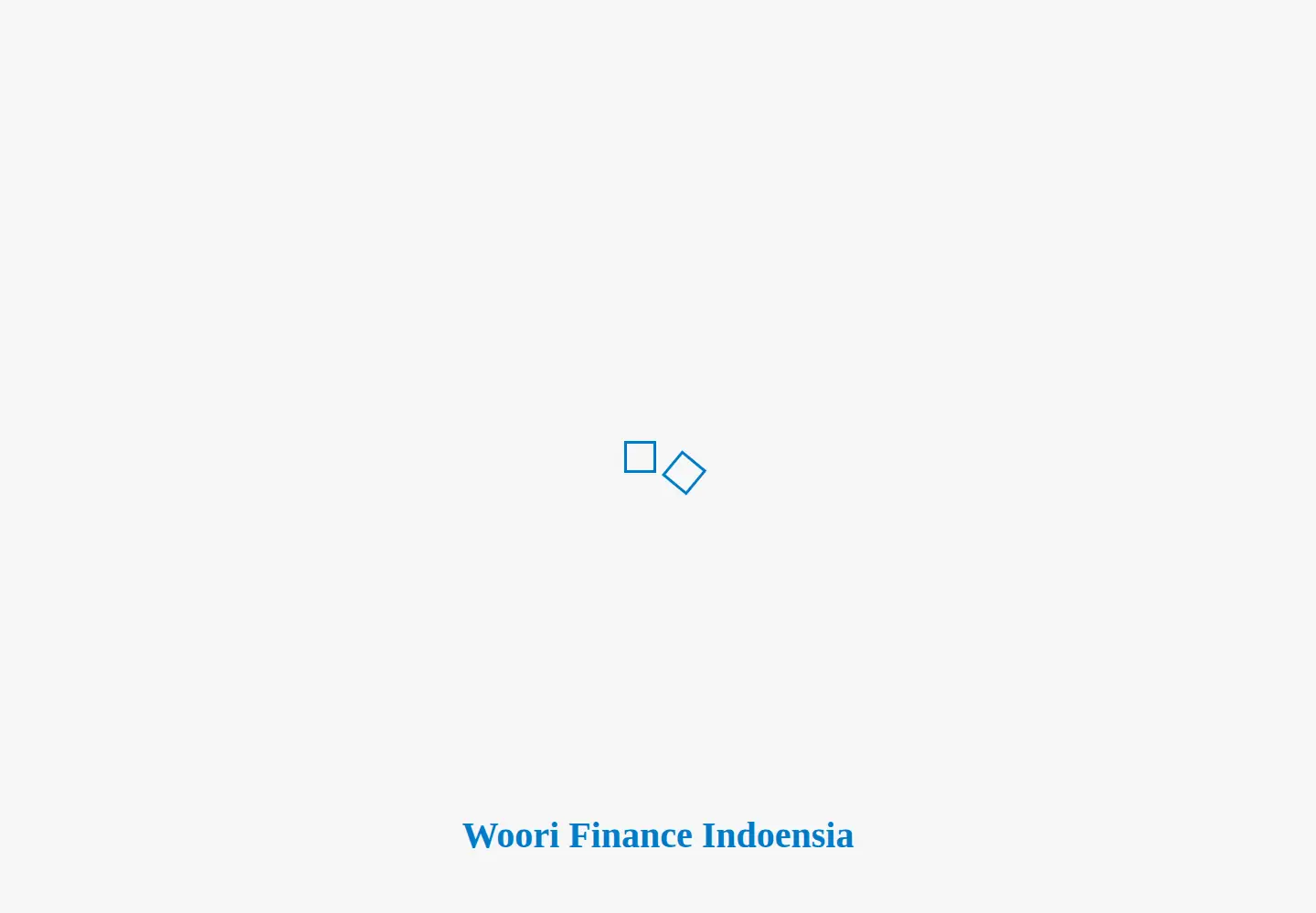 Captured homepage of woorifinance.co.id in the current scan