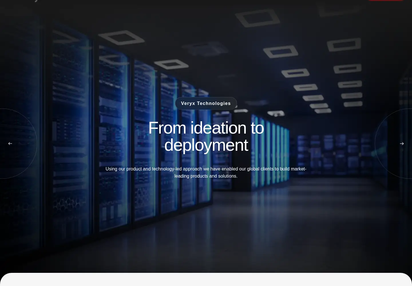 Captured homepage of veryxtech.com in the current scan