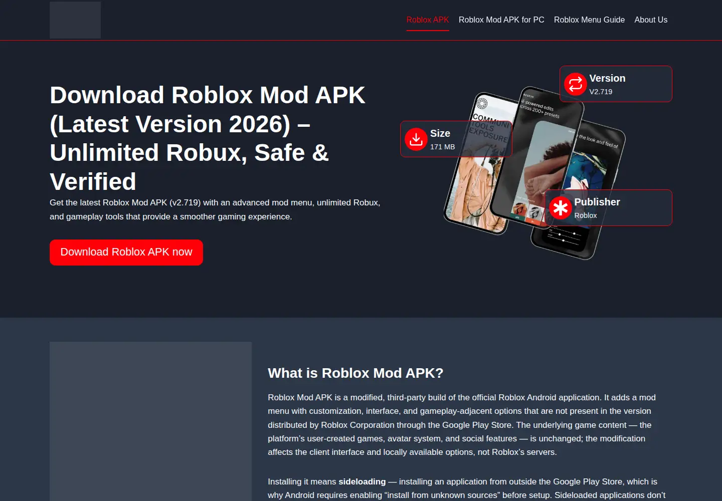 Screenshot of rblxzone.com