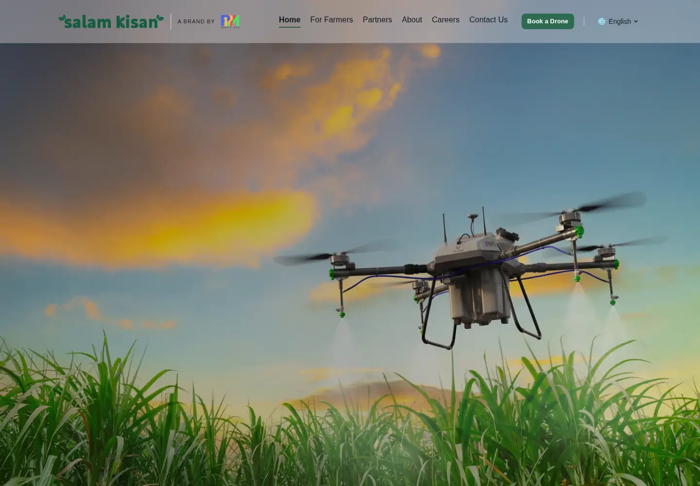 Captured homepage of salamkisan.com in the current scan