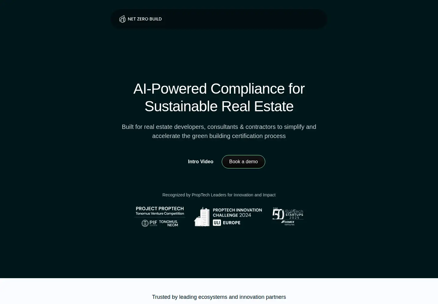 Screenshot of netzerobuild.ai
