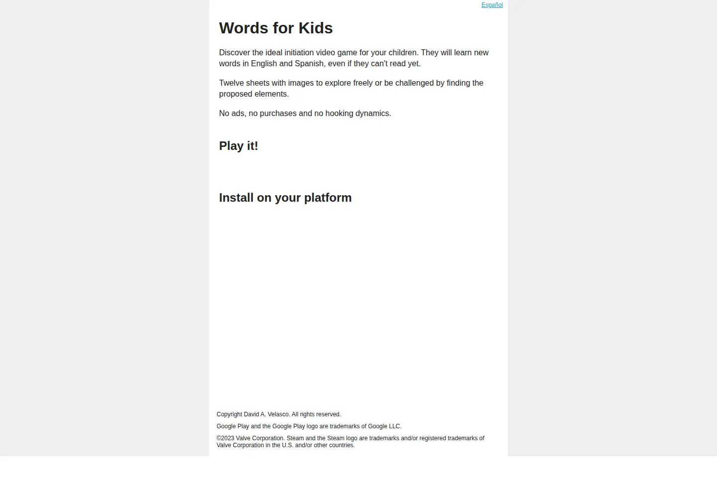 Screenshot of davidavelasco.com