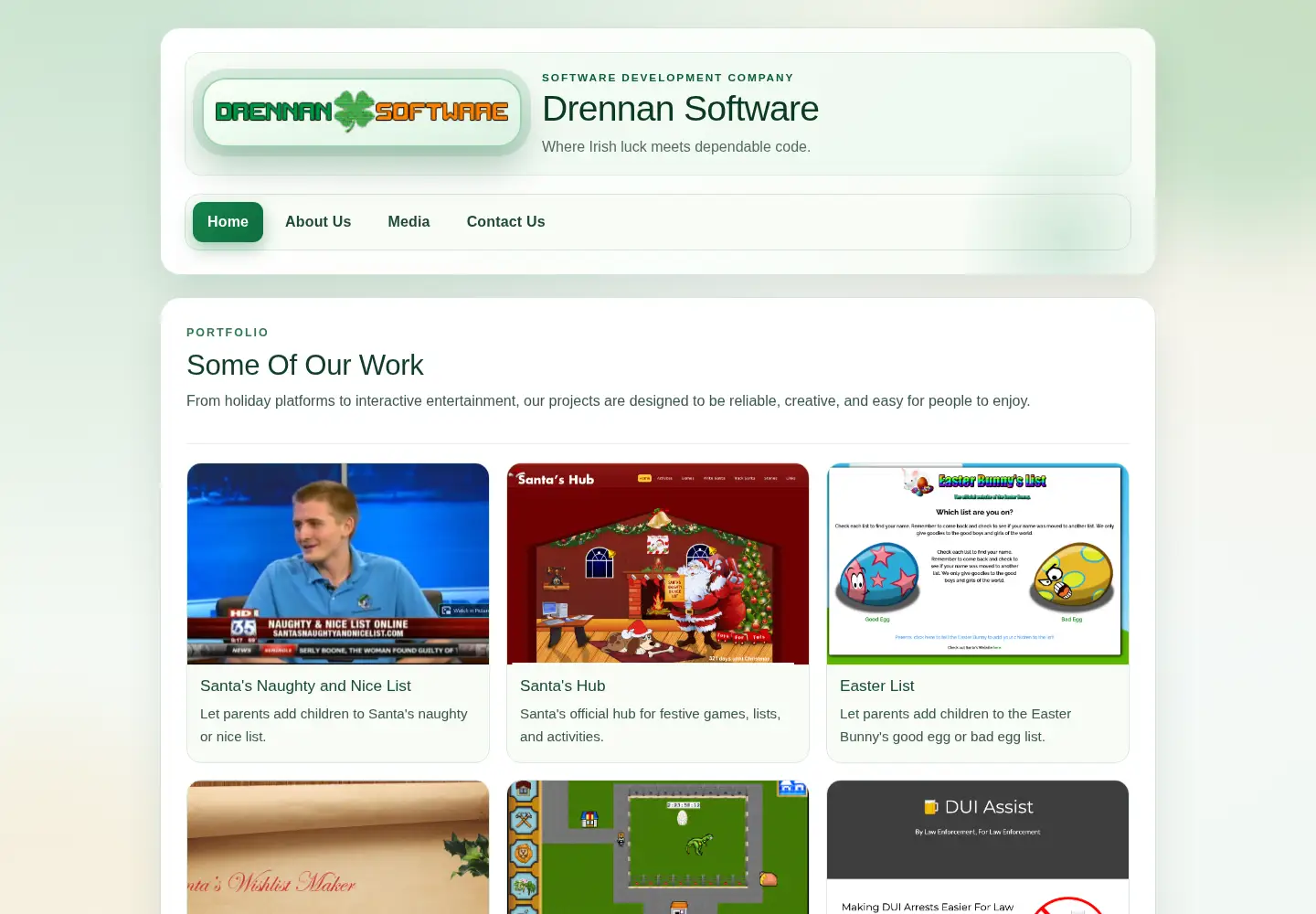 Screenshot of drennansoftware.com