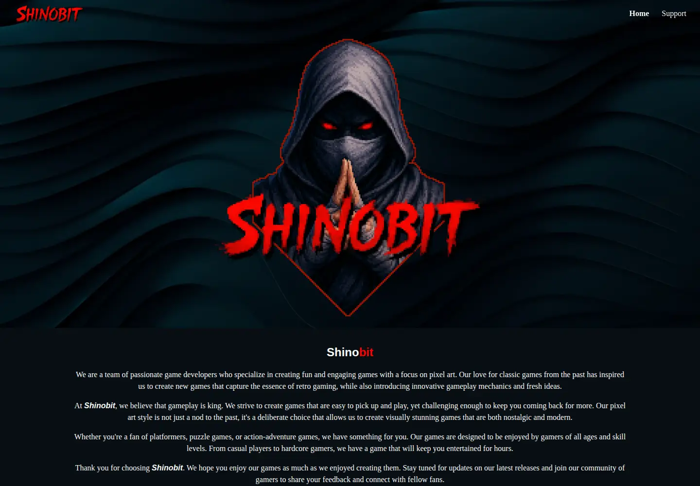 Screenshot of shinobit.com