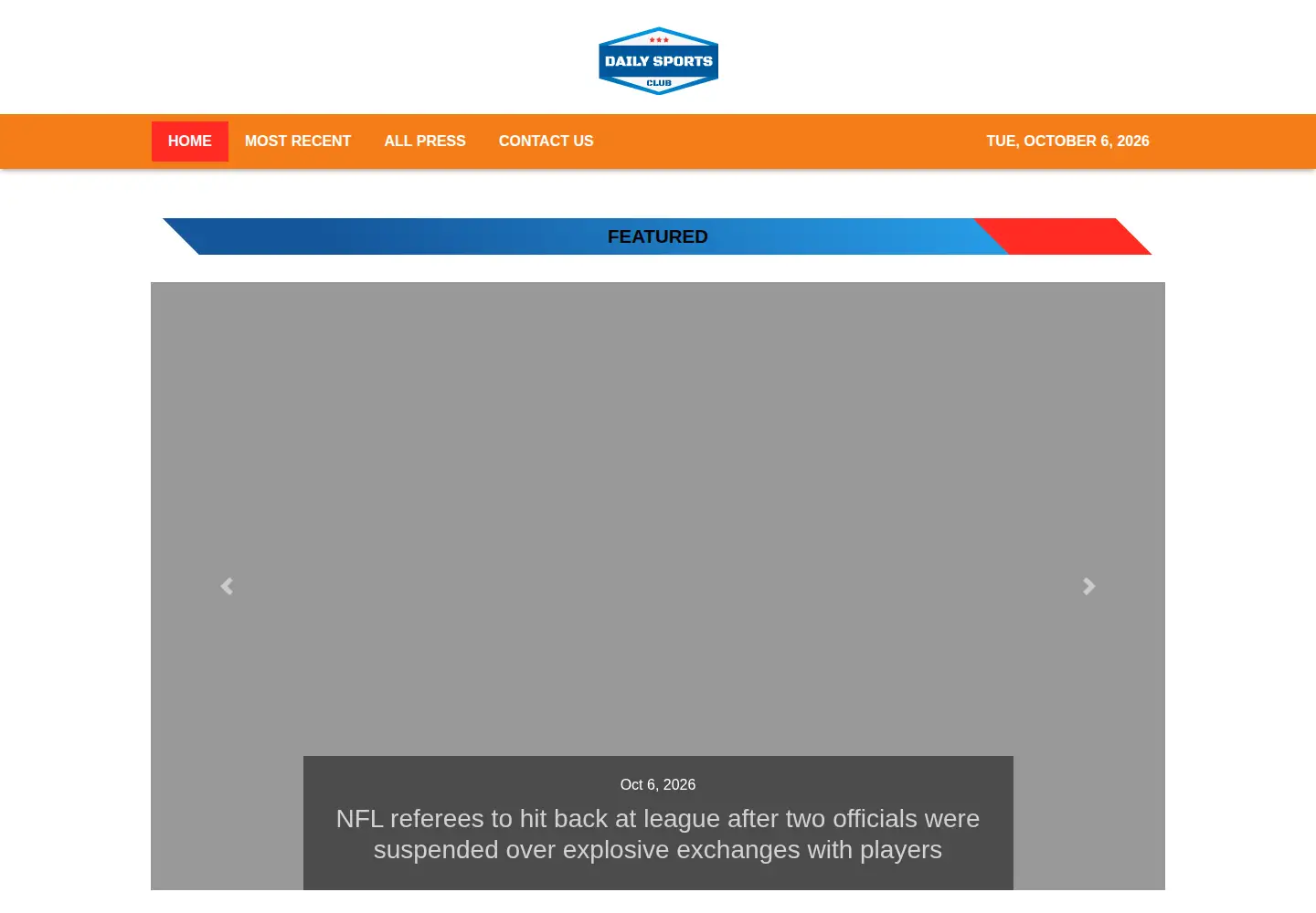 Screenshot of dailysportsclub.com