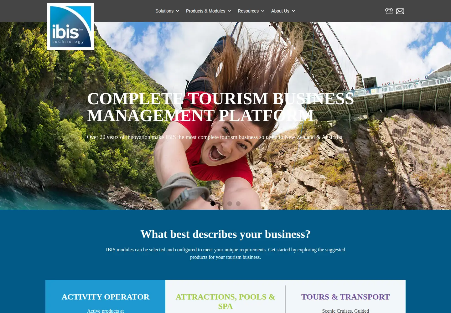 Screenshot of ibis.co.nz