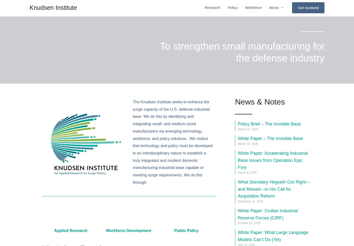 Screenshot of surgetheory.org