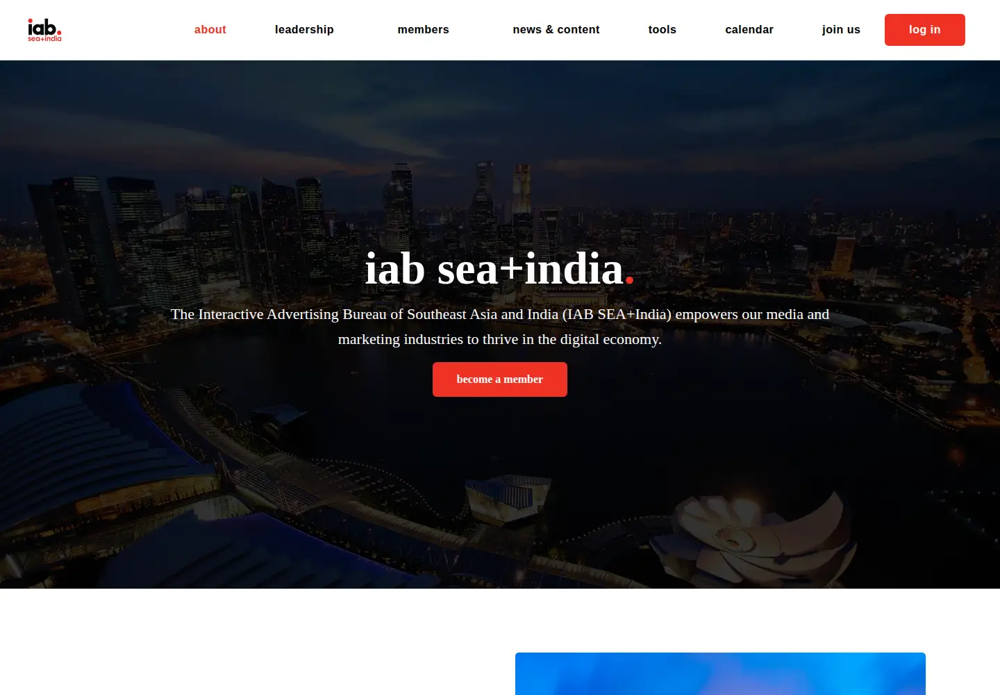 Screenshot of iabseaindia.com