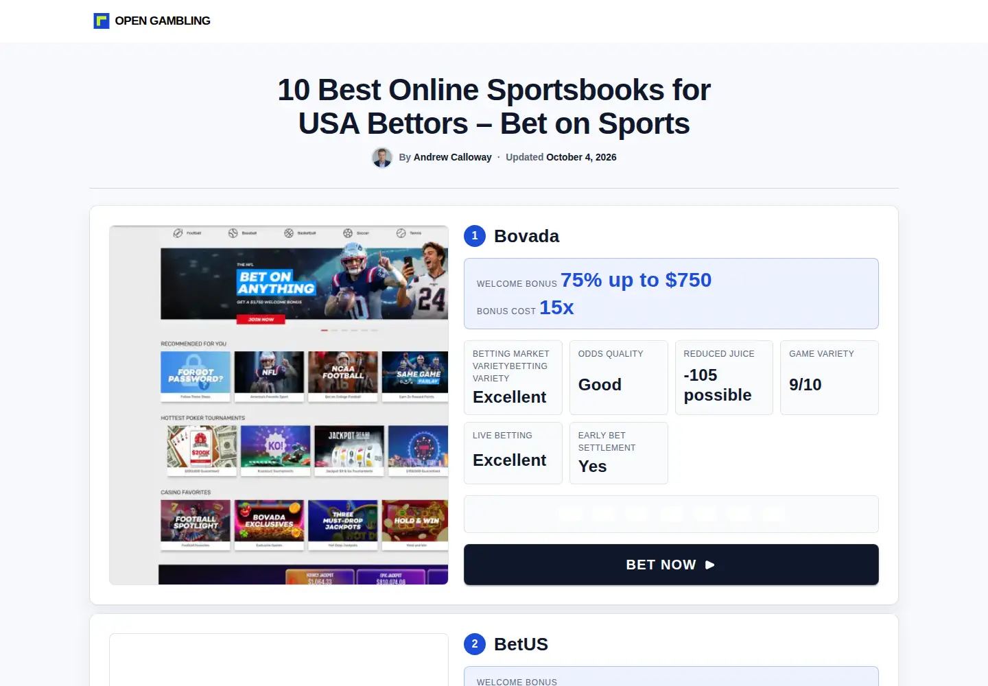 Screenshot of sportsbookbetting.guru