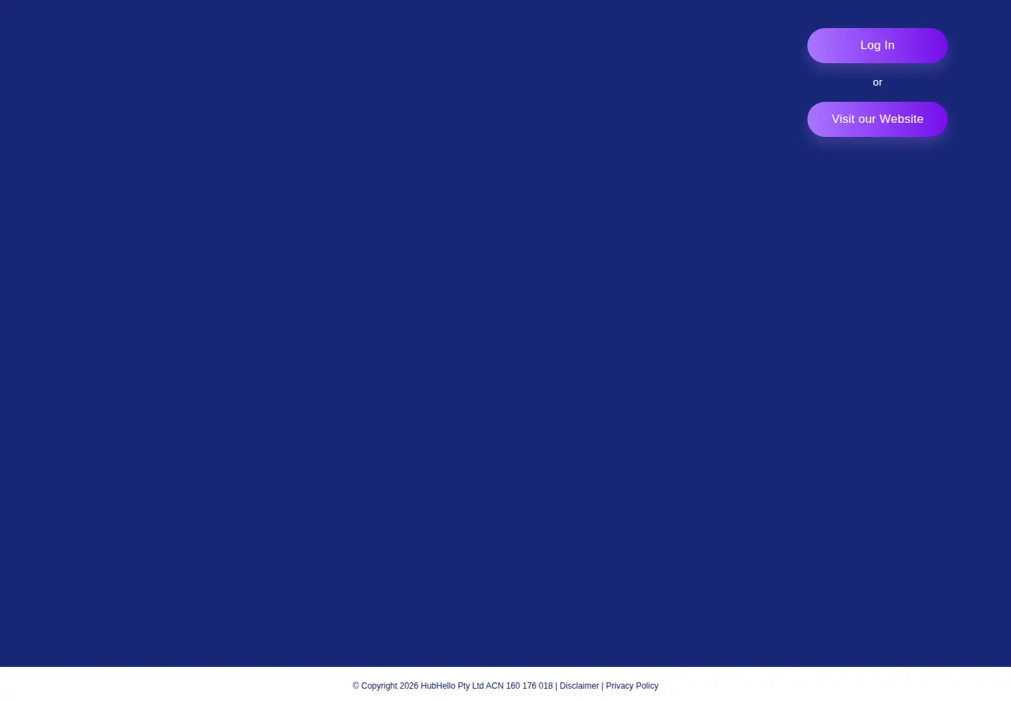 Screenshot of hubhello.com