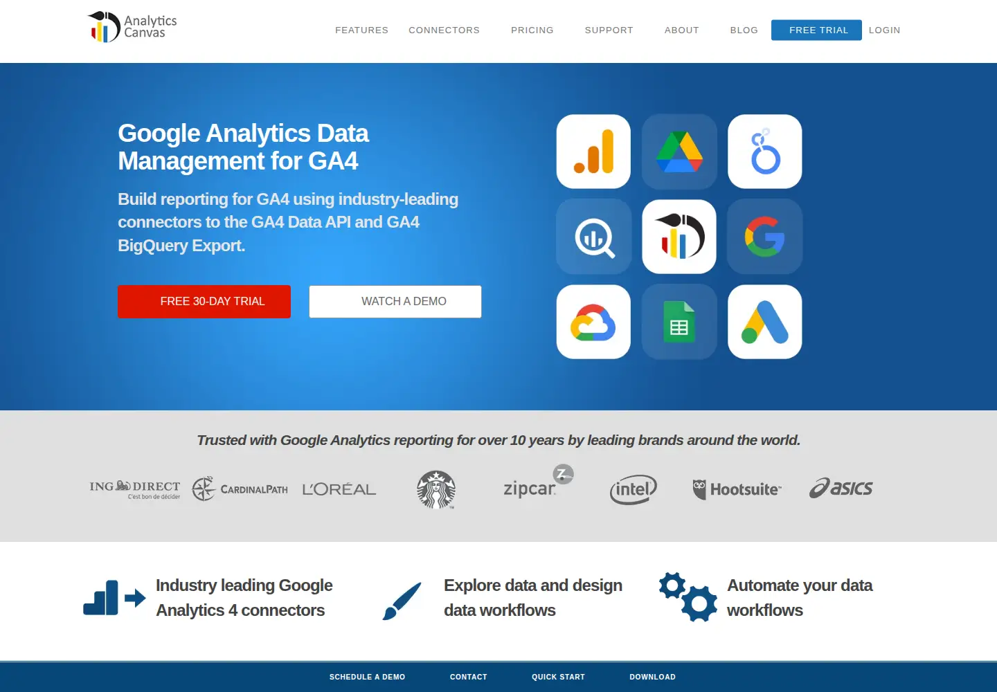 Screenshot of analyticscanvas.com