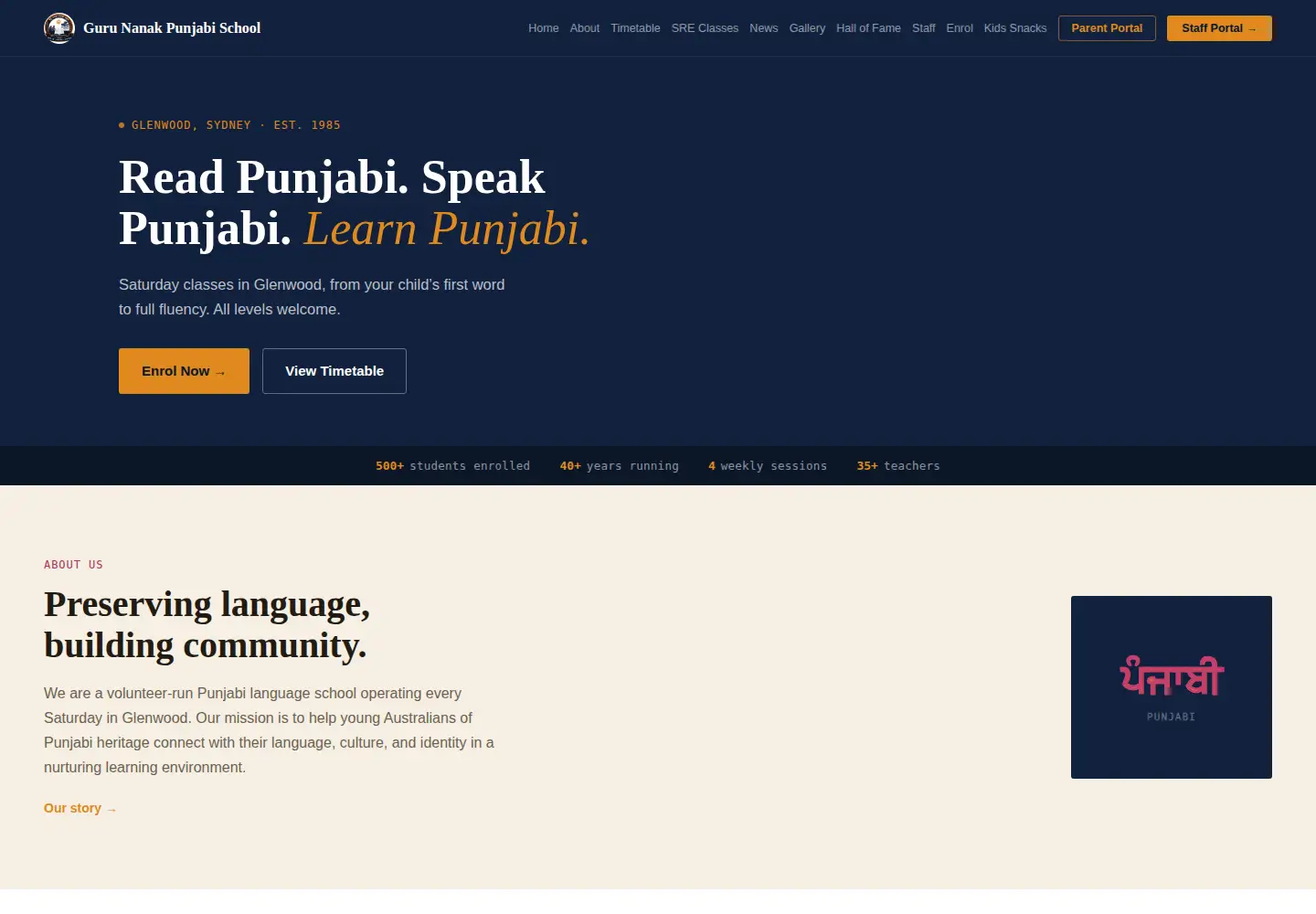 Screenshot of gnps.nsw.edu.au