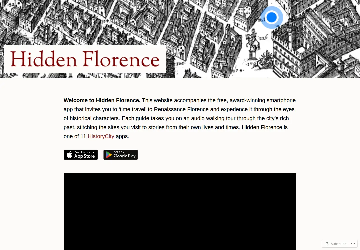 Screenshot of hiddenflorence.org