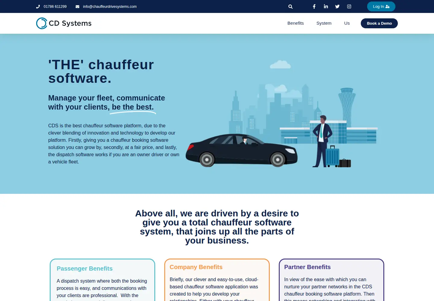 Screenshot of chauffeurdrivesystems.com