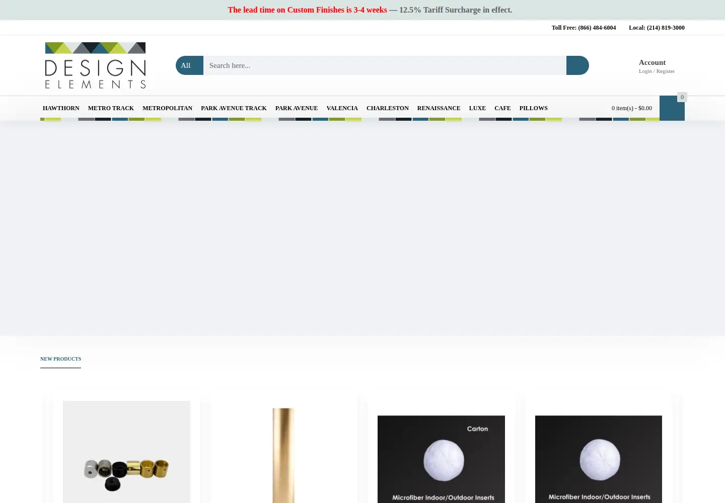 Captured homepage of designelementsgroup.com in the current scan