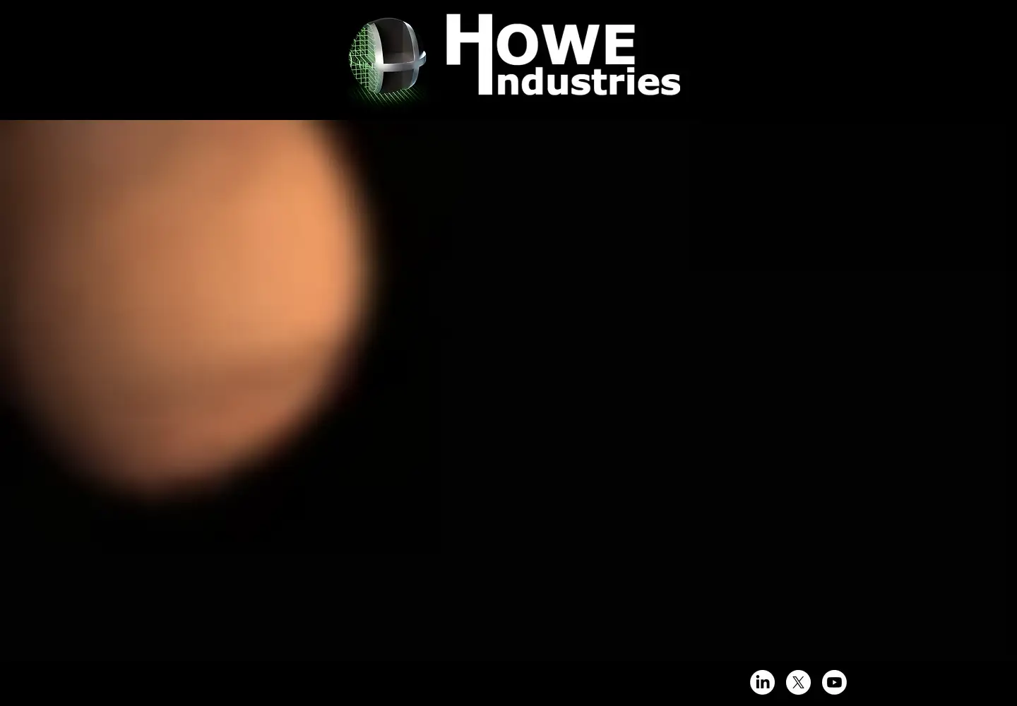 Captured homepage of howeindustries.net in the current scan
