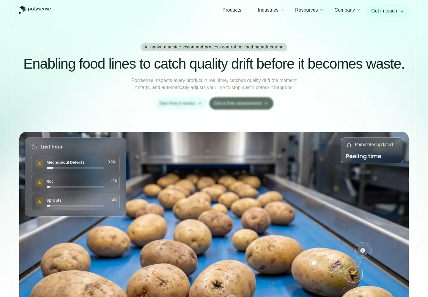Screenshot of polysense.ai