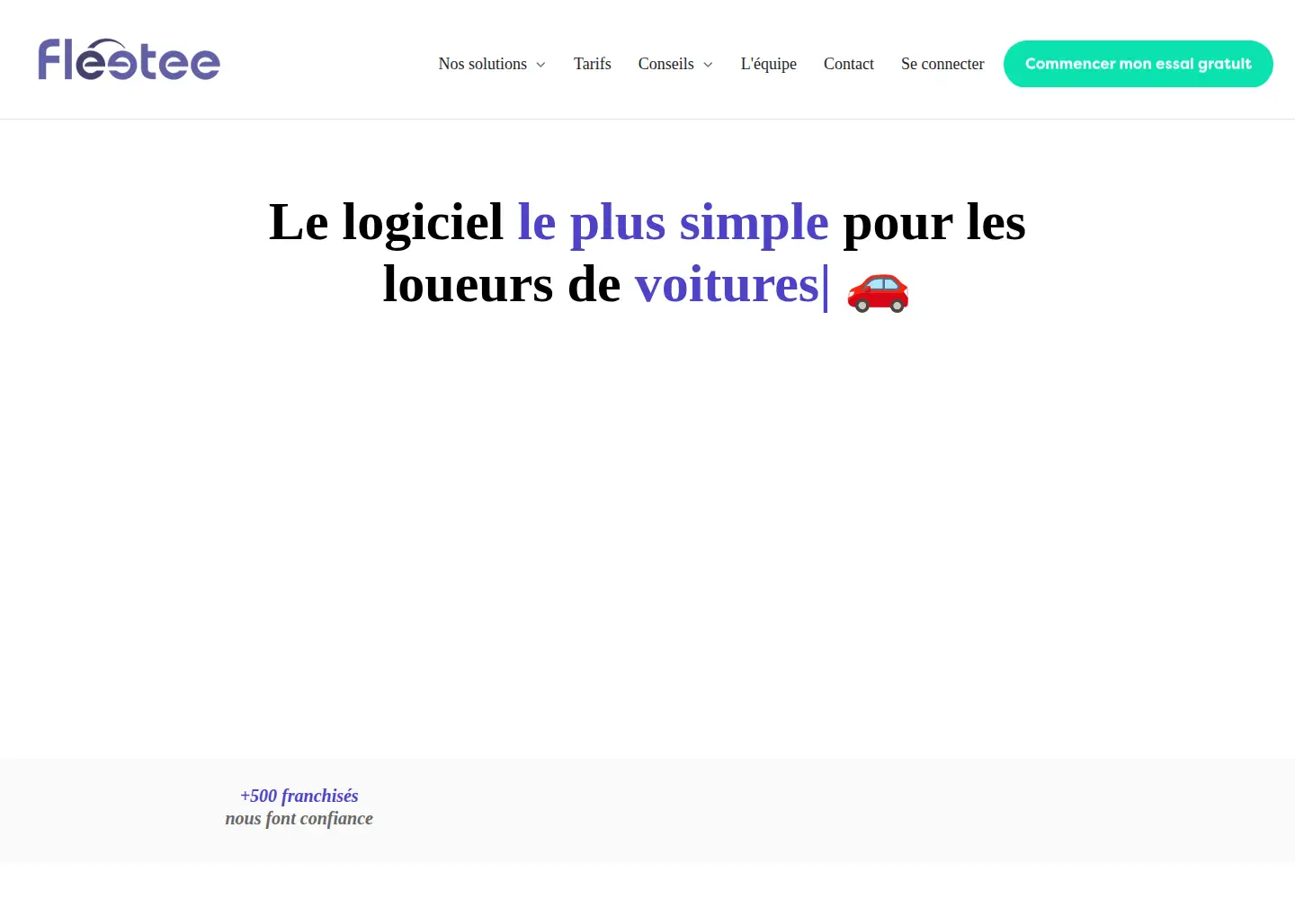 Screenshot of fleetee.io
