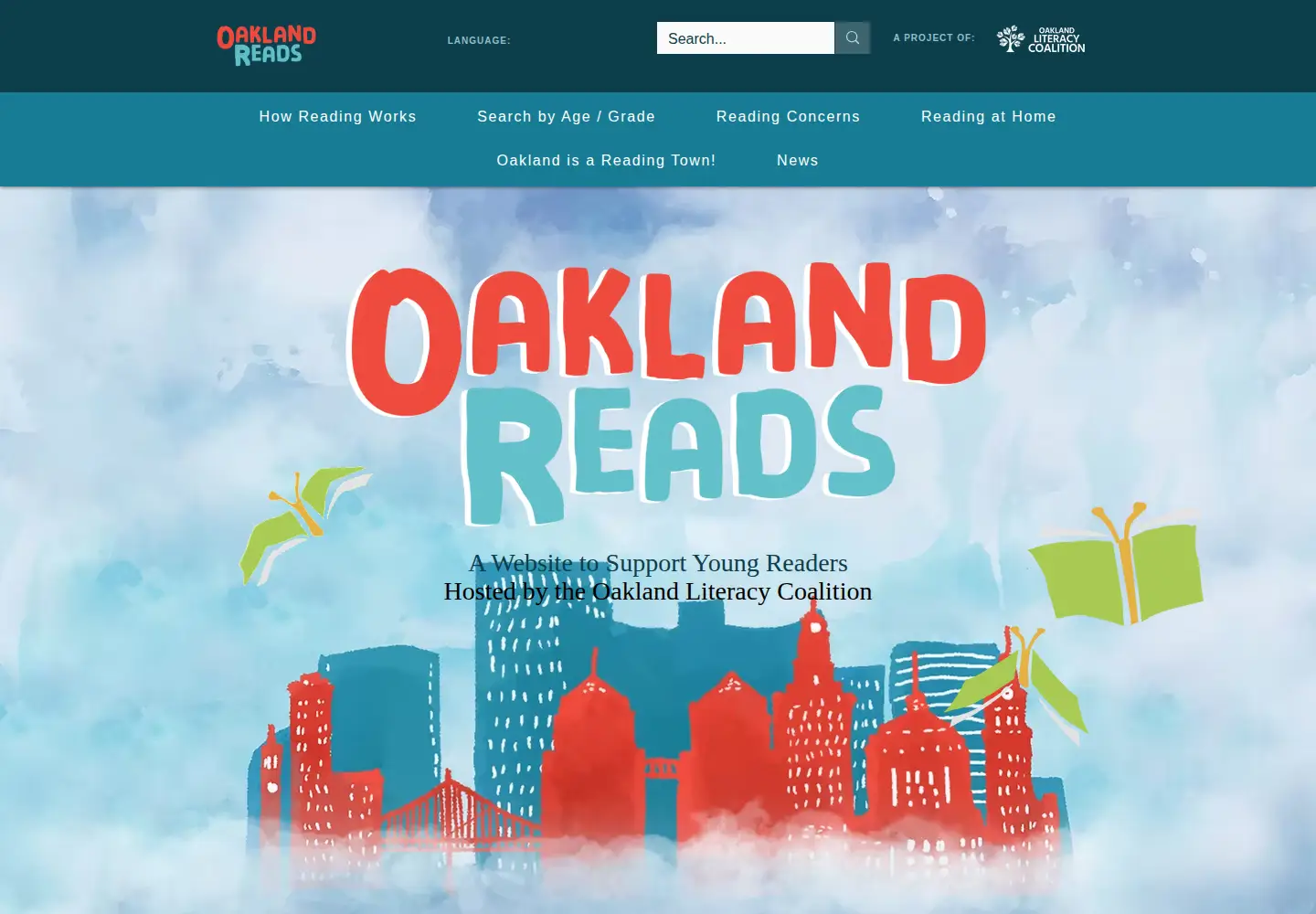 Screenshot of oaklandreads.org