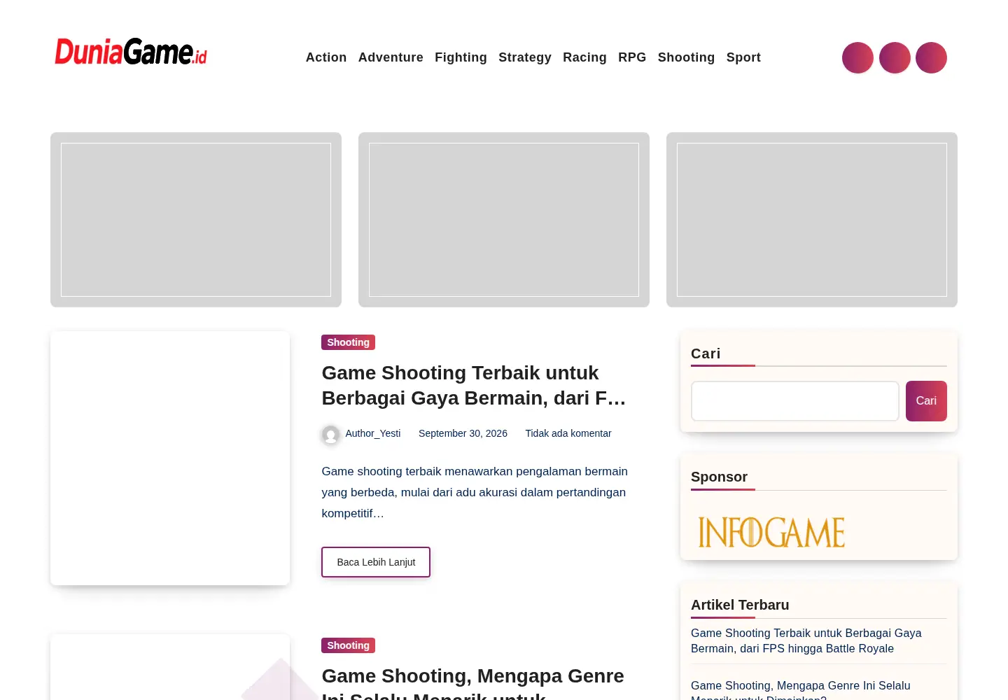 Screenshot of duniagame.id