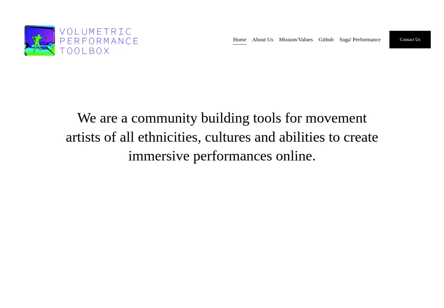 Screenshot of volumetricperformance.com