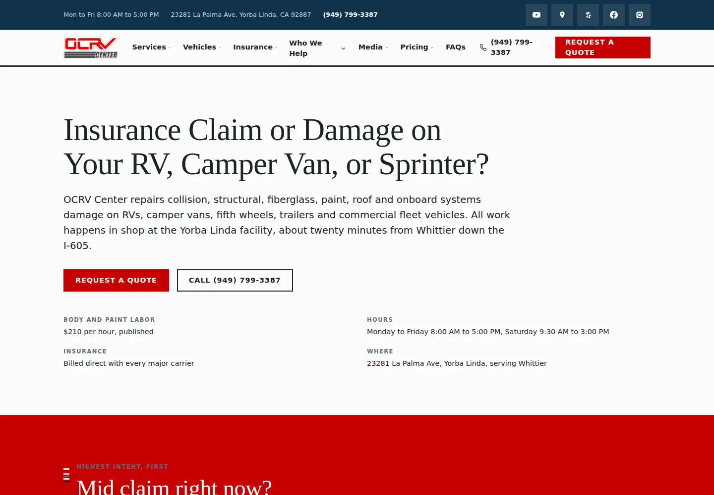 Screenshot of ocrv.art
