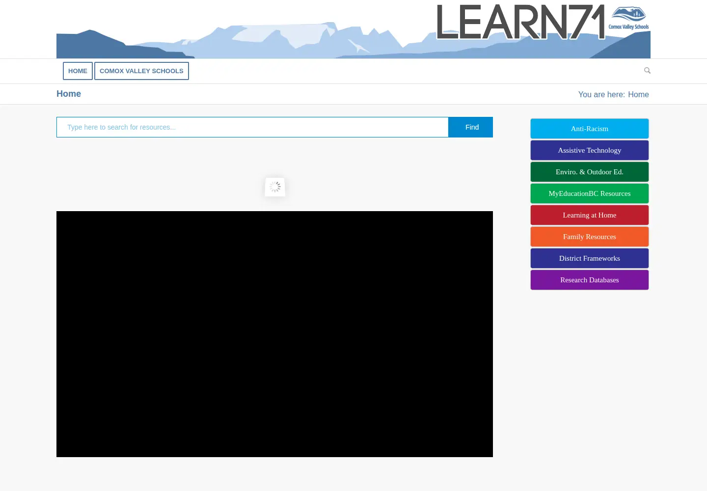 Captured homepage of learn71.ca in the current scan