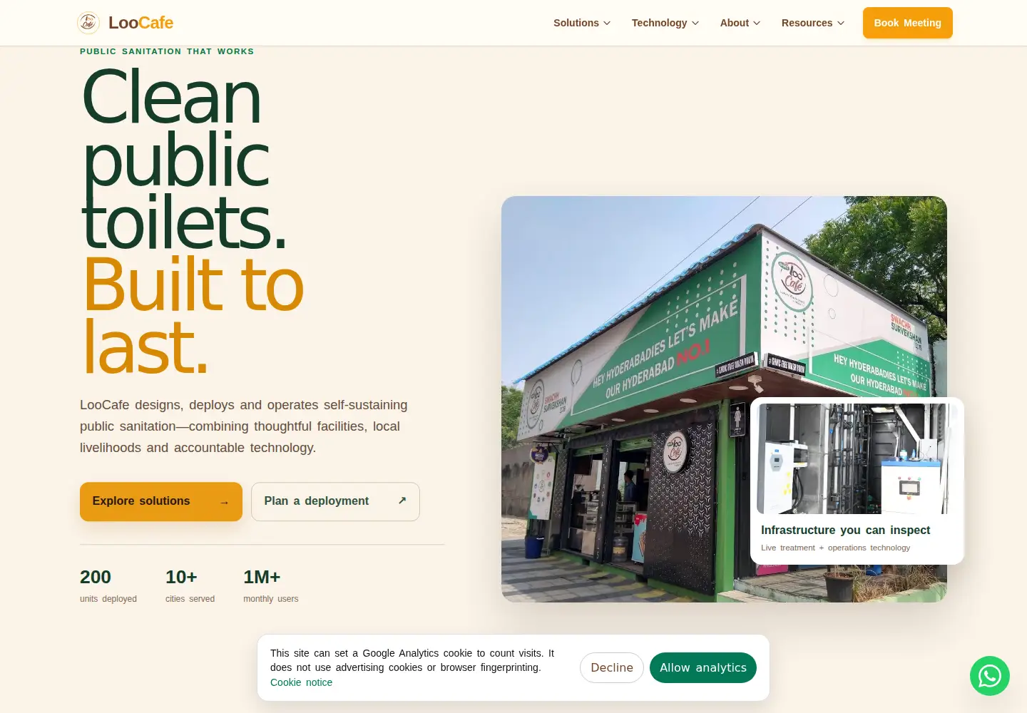 Screenshot of loocafe.com