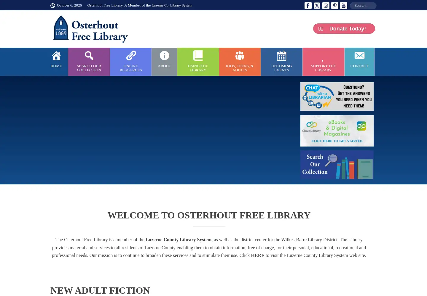 Screenshot of osterhout.info