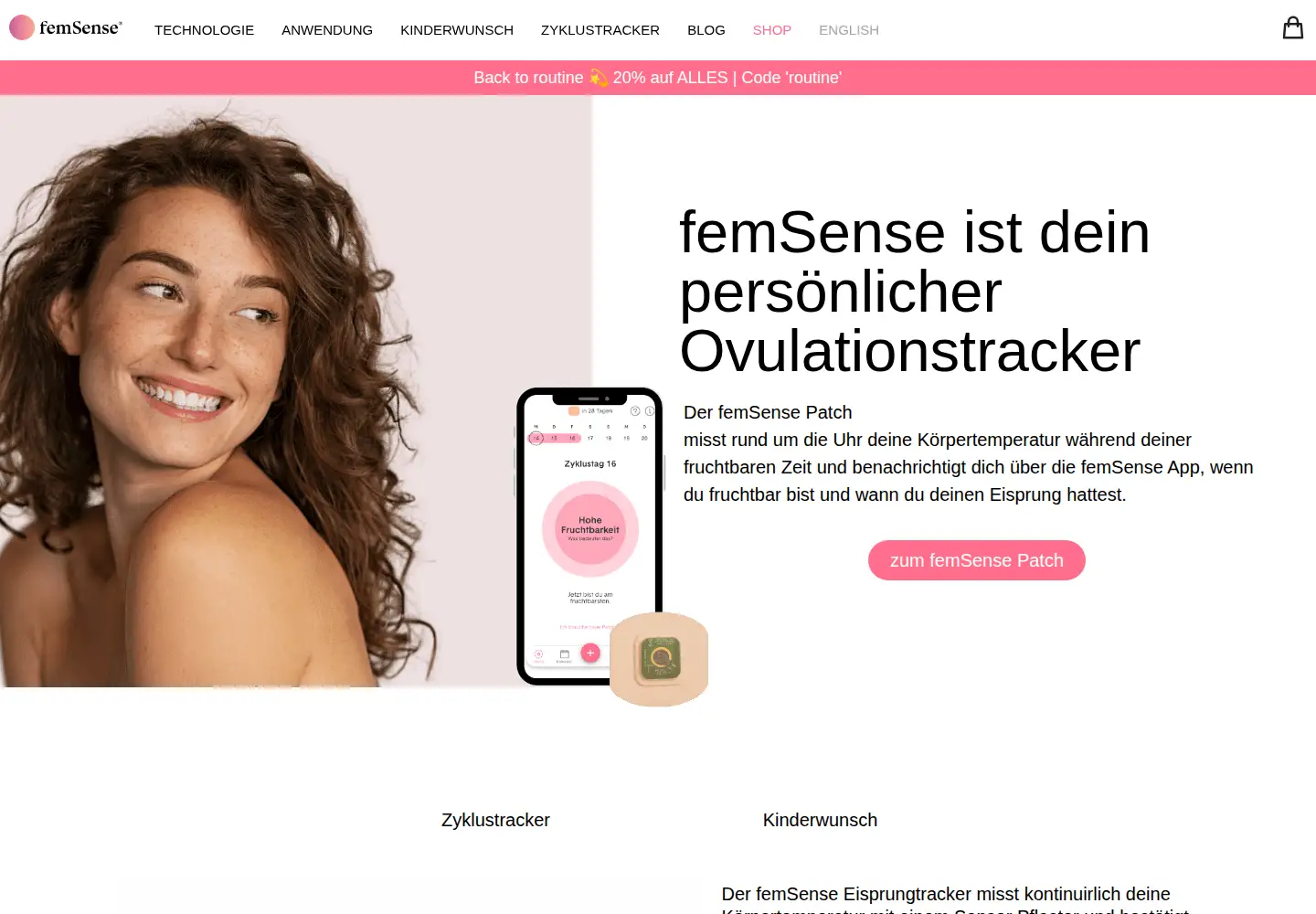 Screenshot of femsense.com