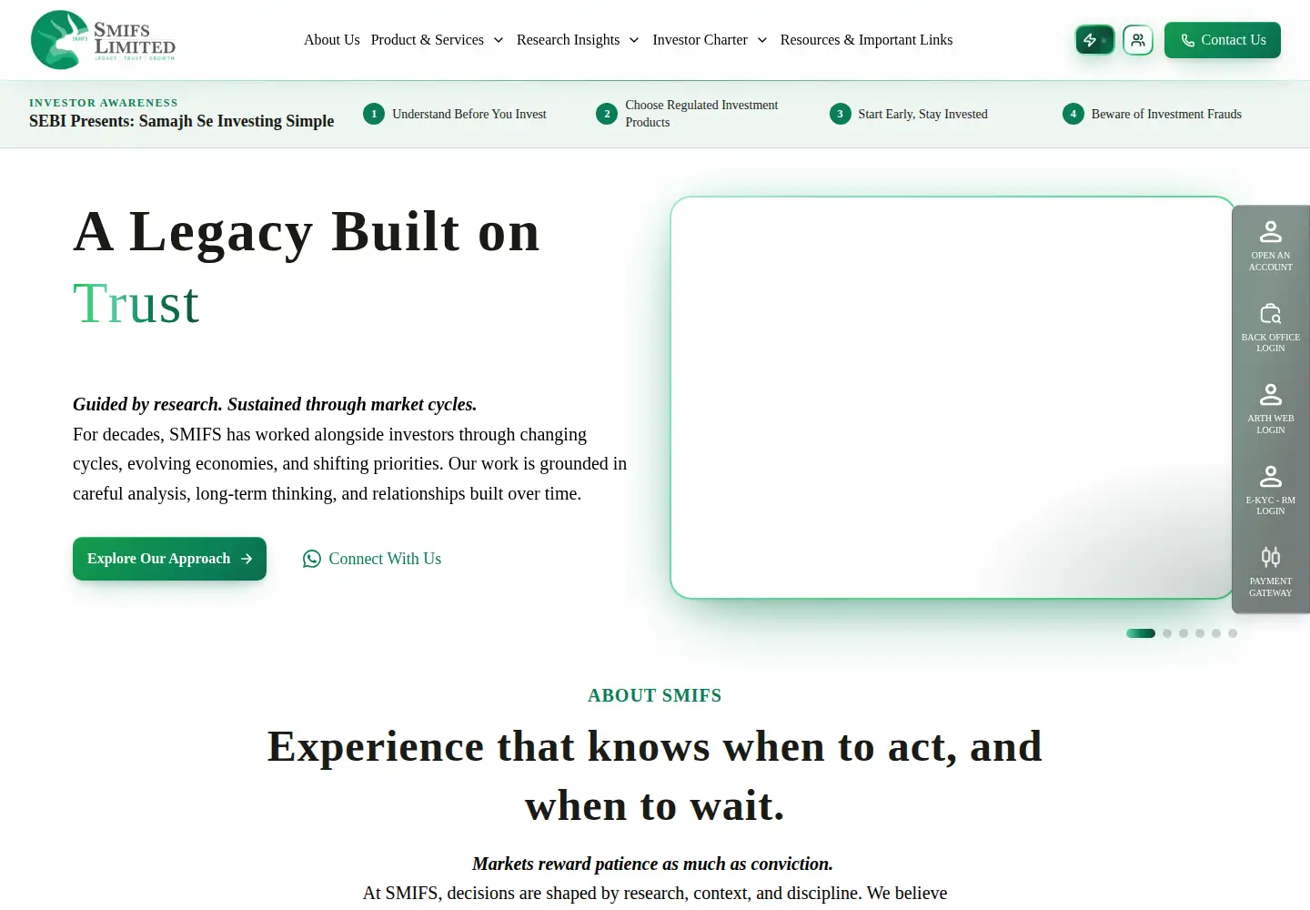 Screenshot of smifs.com