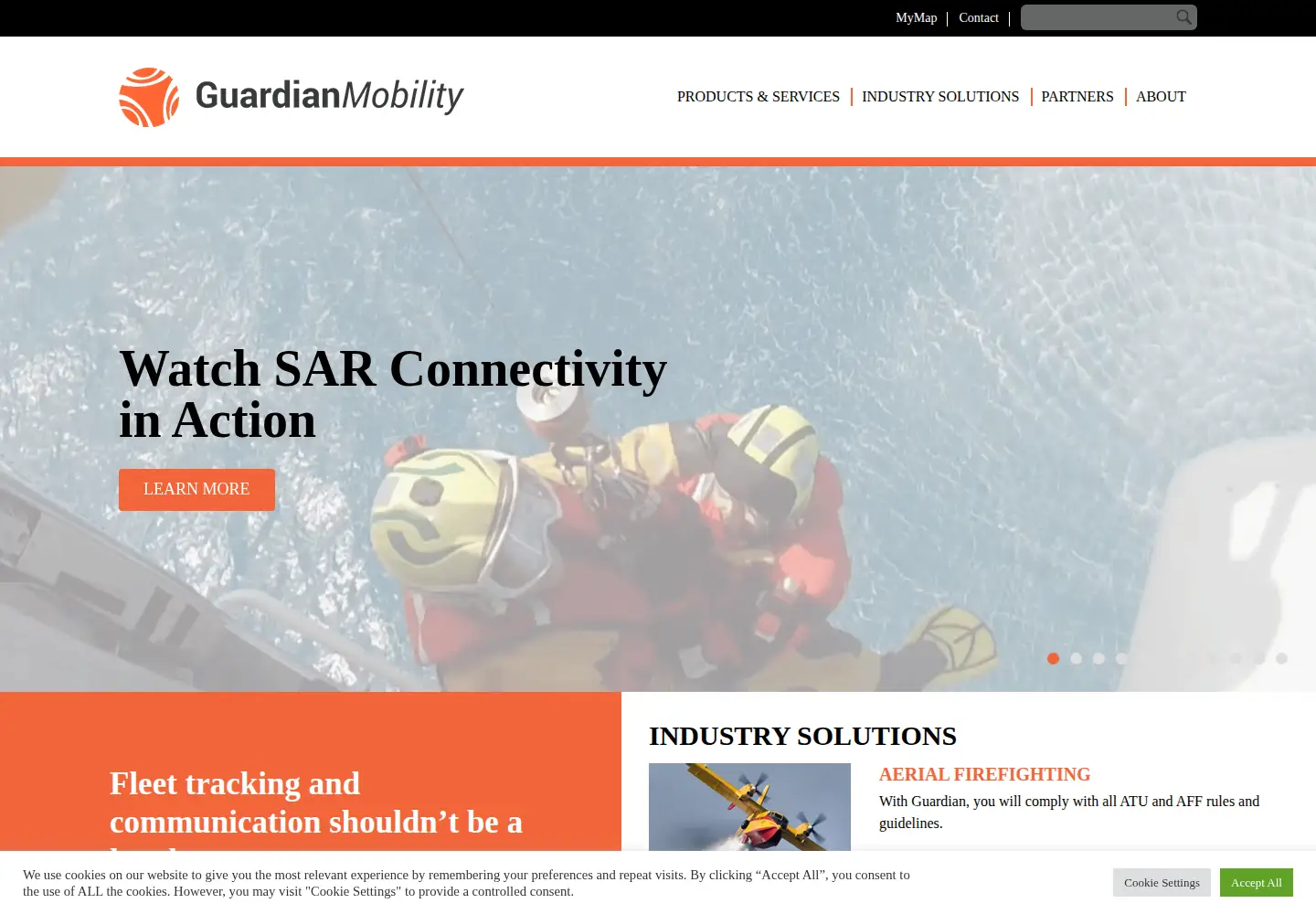 Screenshot of guardianmobility.com