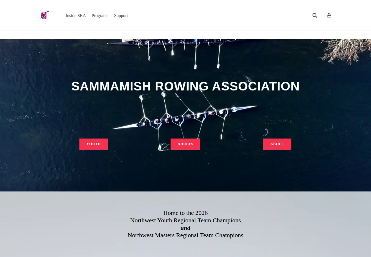 Screenshot of sammamishrowing.org