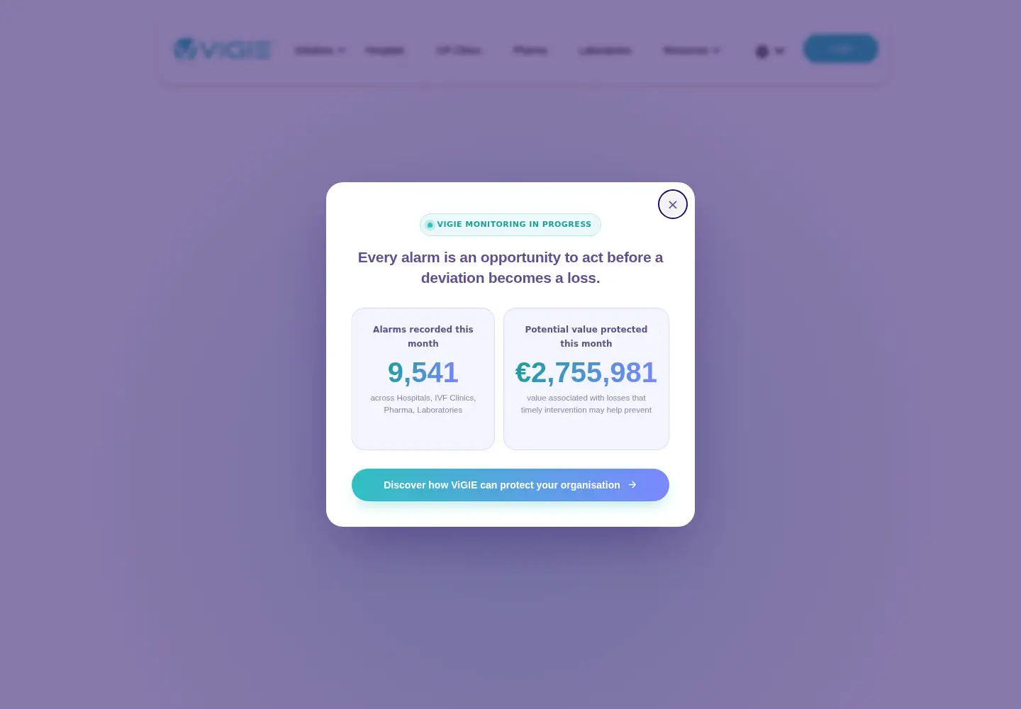 Screenshot of vigiesolutions.com