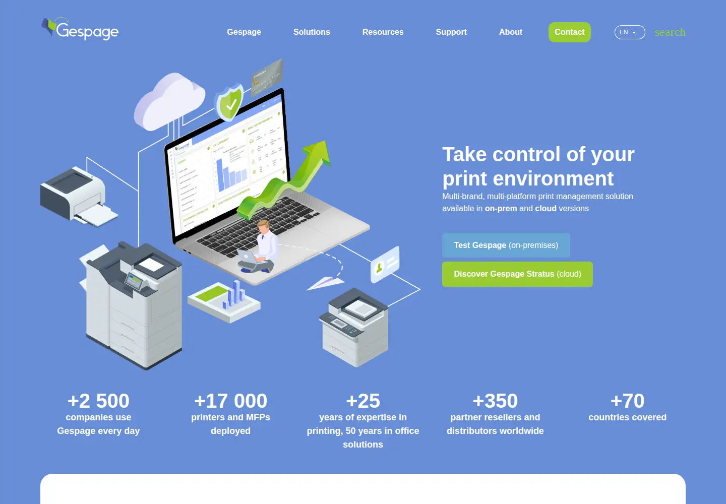 Screenshot of gespage.com