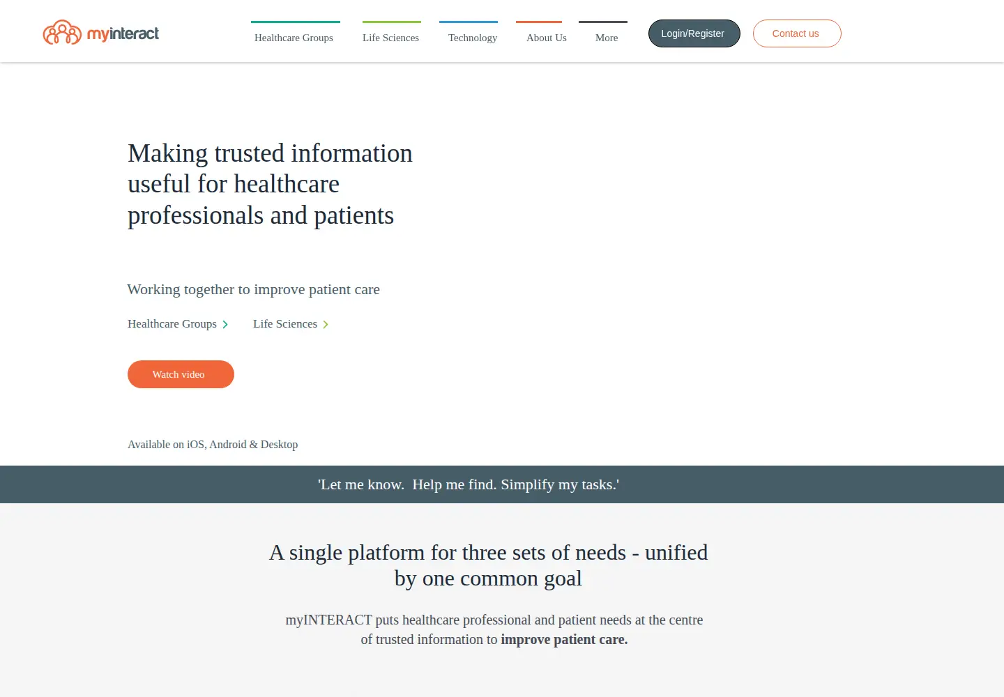 Screenshot of interact.technology