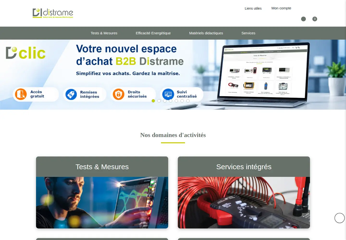 Screenshot of distrame.fr