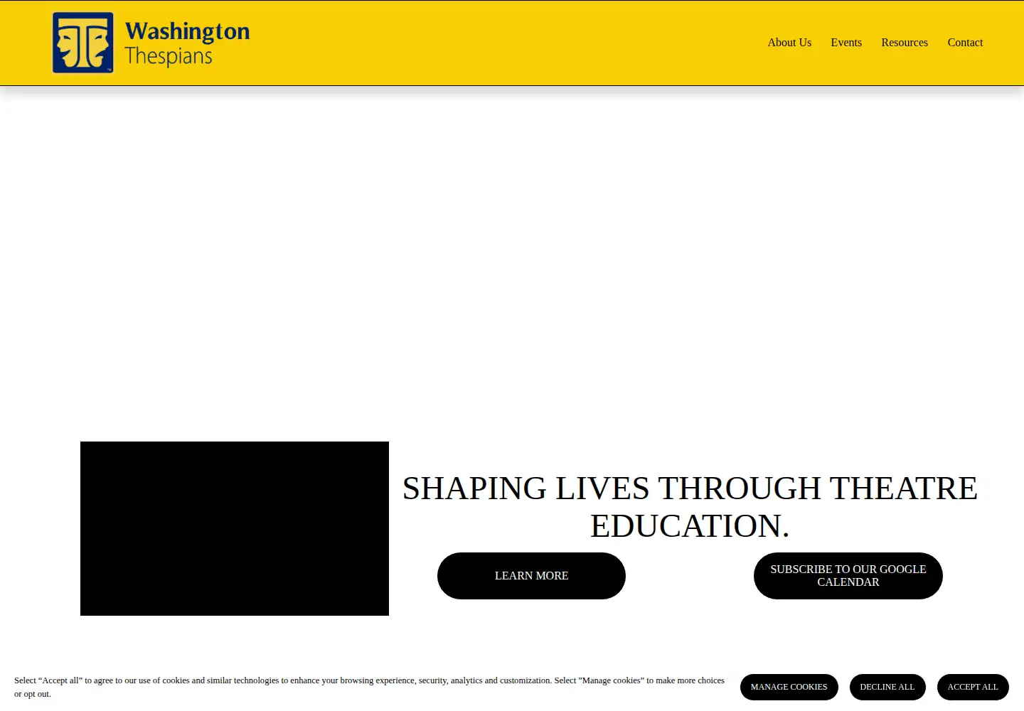 Screenshot of wathespians.org