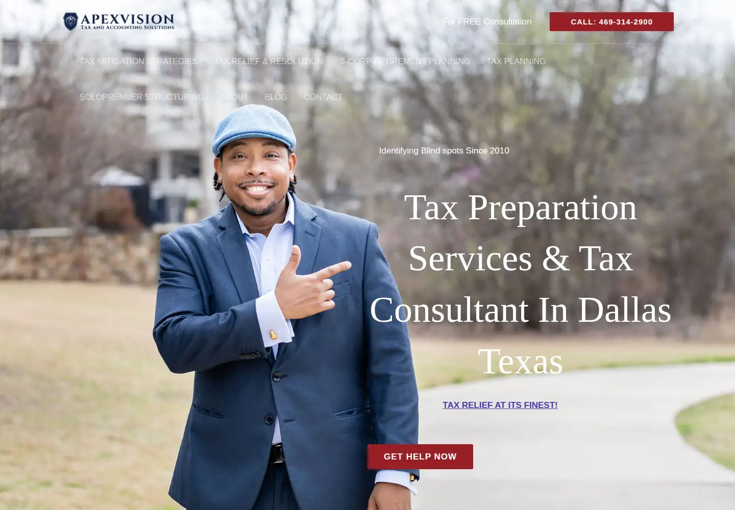 Screenshot of dallastaxhelpers.com