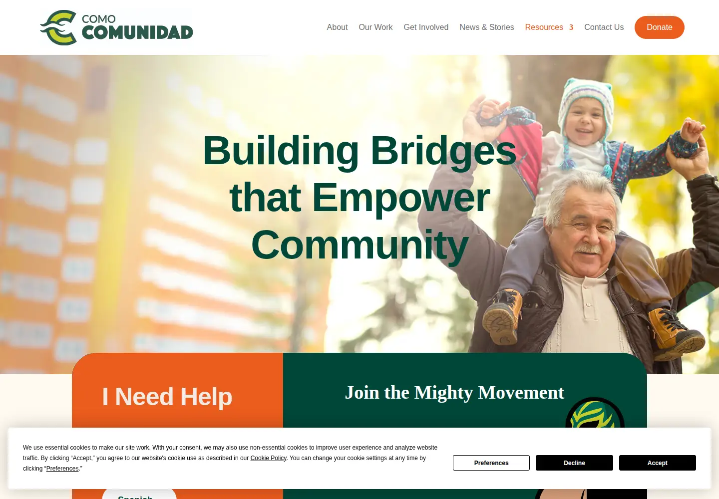 Screenshot of comocomunidad.org