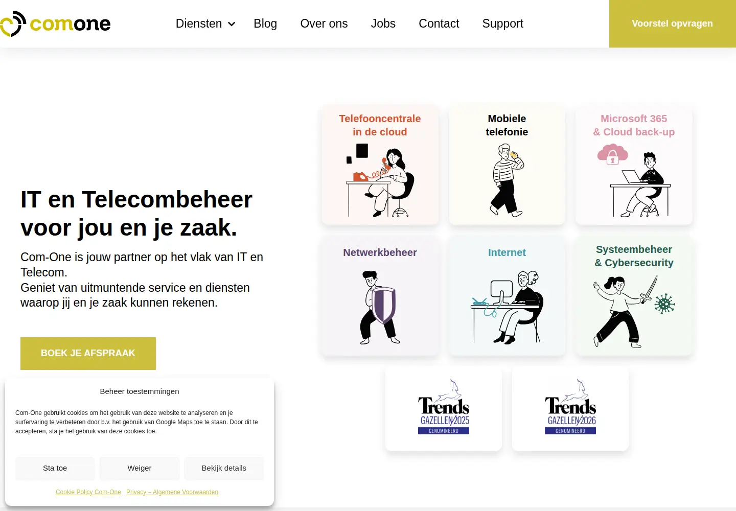 Screenshot of com-one.be