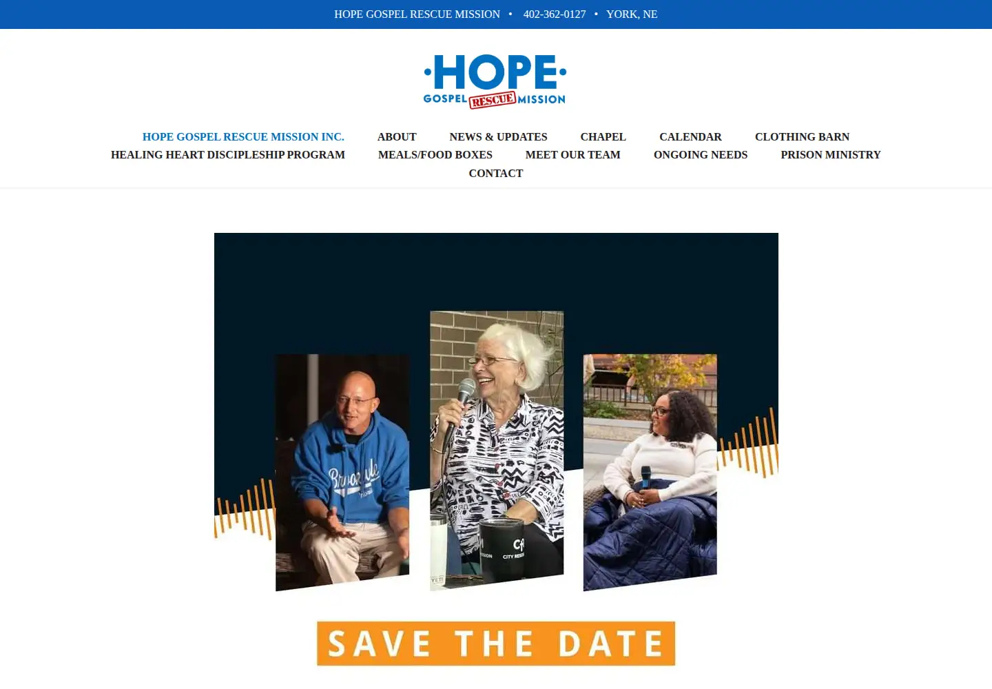 Screenshot of hopegospel.org