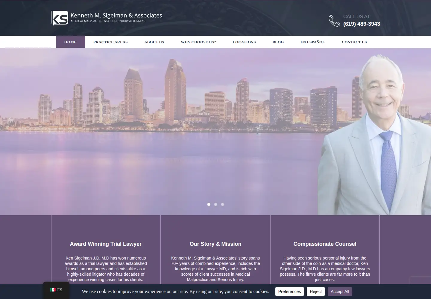 Screenshot of sigelmanassociates.com