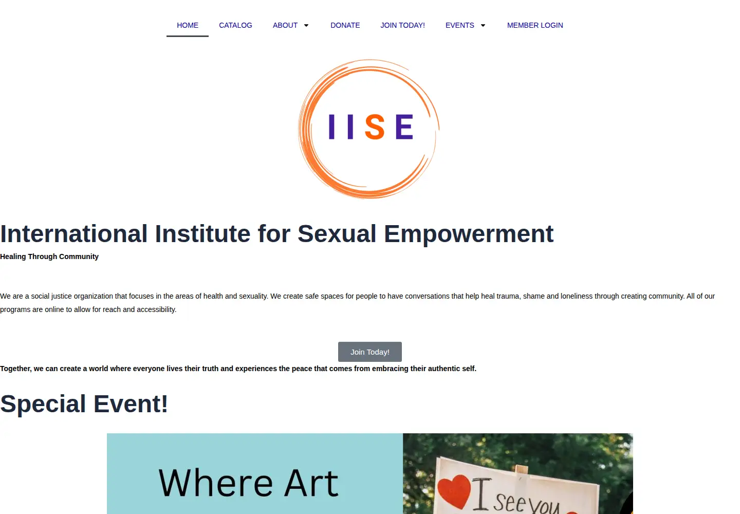 Screenshot of iiseglobal.org