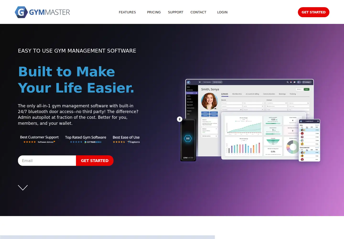 Screenshot of gymmastersoftware.com