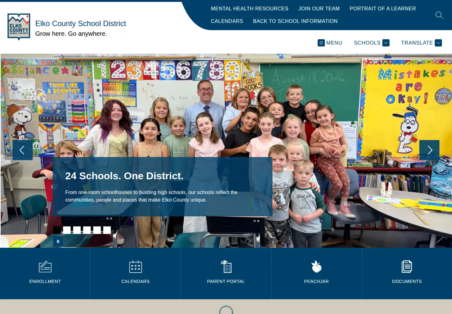 Screenshot of ecsdnv.net